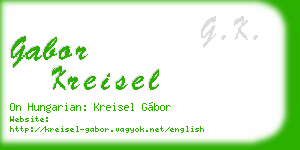 gabor kreisel business card